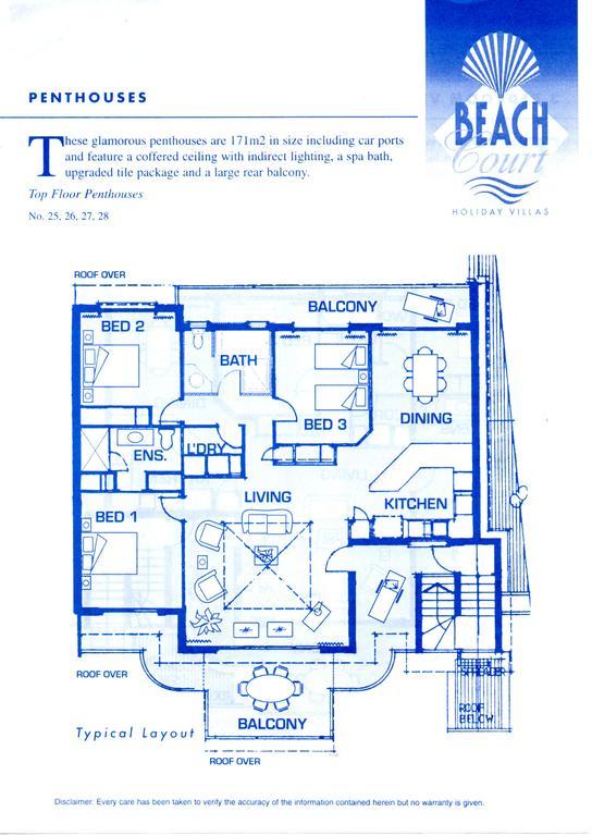 At Beach Court Holiday Villas Эйрли-Бич Номер фото