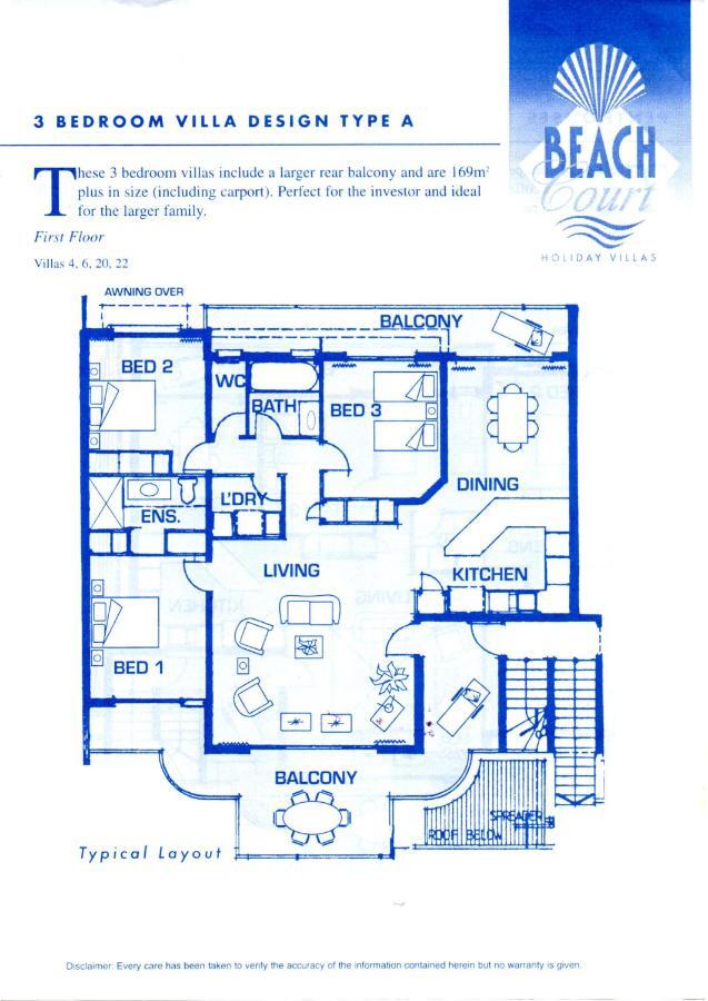 At Beach Court Holiday Villas Эйрли-Бич Номер фото